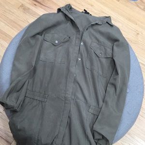 Olive green jump suit